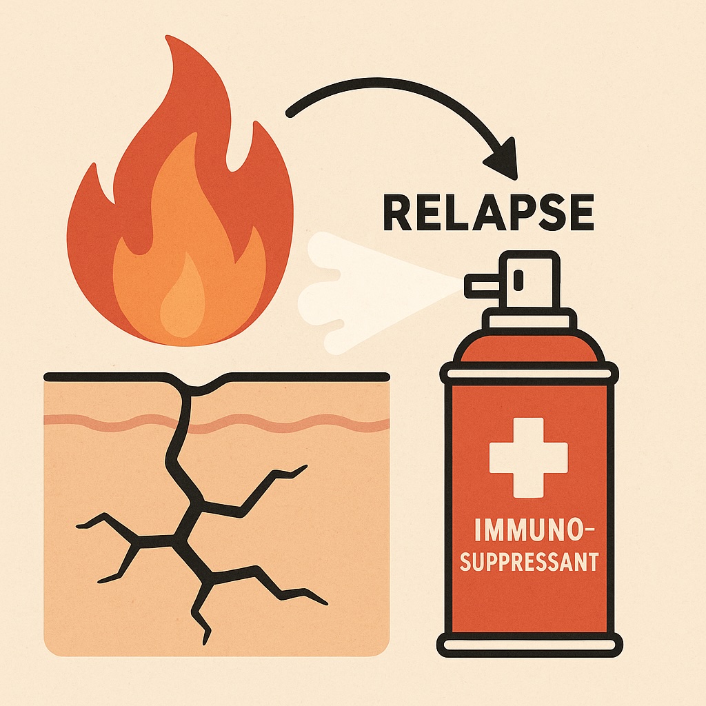 Beyond Suppression: Why Immunosuppressive Therapies Control – but Do Not Cure – Eczema 超越抑制: 免疫调节疗法为何只能控制而难以治愈湿疹